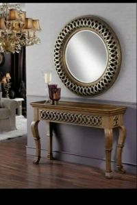 Wooden Hand Carved Console Table