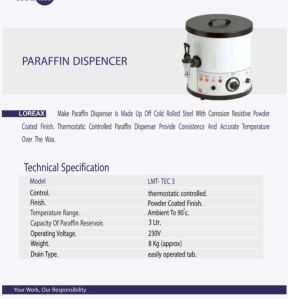 Paraffin Dispenser