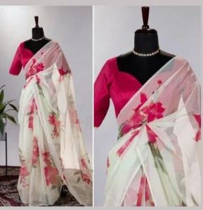 organza saree