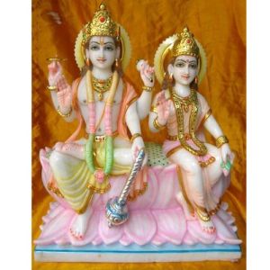 marble laxmi narayan statue