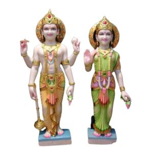marble laxmi narayan statue