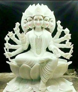 Marble Gayatri Mata Statue