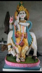 Marble Lord Krishna Statue