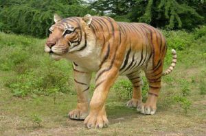 Life Size Fiberglass Tiger Statue