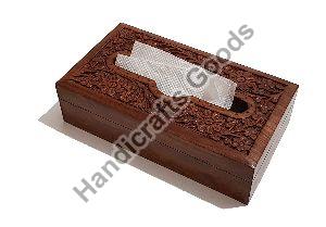 Wooden Carving Tissue Box