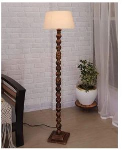 wooden floor lamp