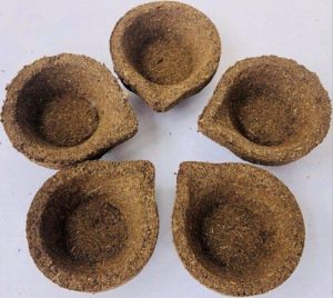 Cow dung diya