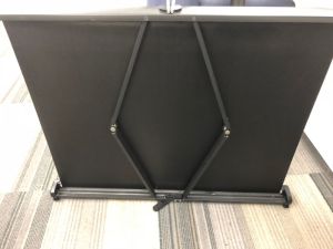 White Mini Table Screen
