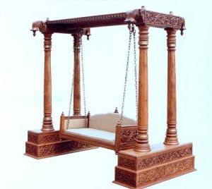 Wooden Carved Swing