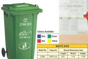 wheeled waste bin