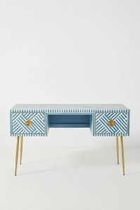 Blue Bone Inlay Chest Drawer