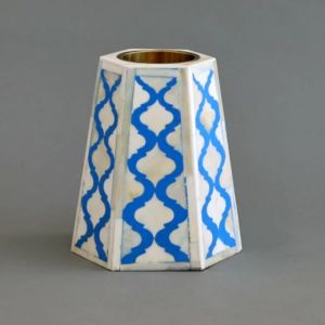 Vivid Bone Inlay Candle Holder