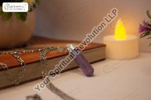Lepidolite Pendant Chakra pink purple reiki healing gemstone