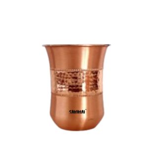 COPPER HALF HAMMERED GLASS