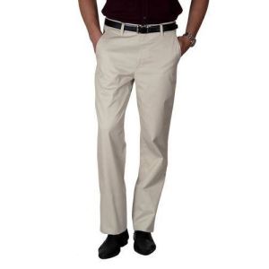 White Mens Formal Trousers Fabric