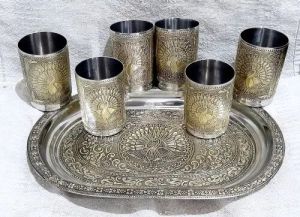 Stainless Steel Glass Set