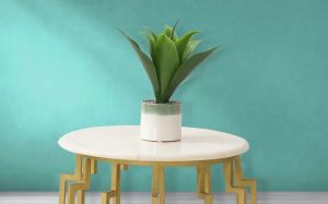 Artificial sansevieria Plant with Ceramic Pot