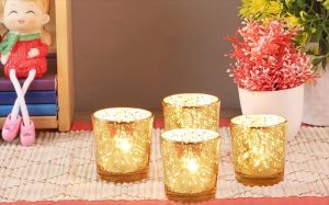 Glass Votive Set