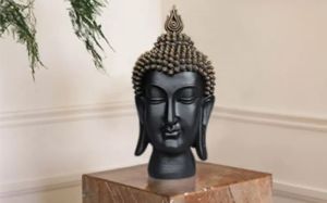 Polyresin Buddha Head Figurine