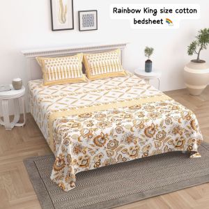 108X108 Inches Poly Cotton Printed Bed Sheet