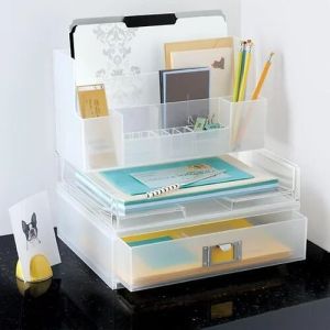 acrylic magazine holder