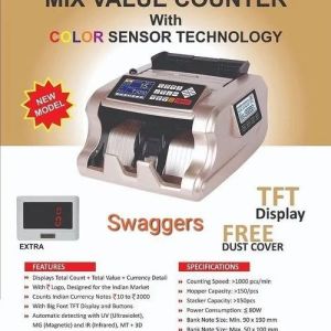 Gold Swaggers Mix Note Counting Machine