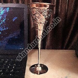Copper Designer Wine Glass
