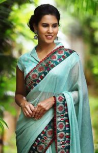 Georgette Foil Print Saree