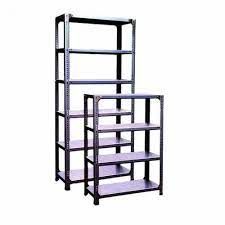 slotted angle iron metal frame shelves rack