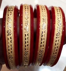 Sankha Pola Gold Bangles