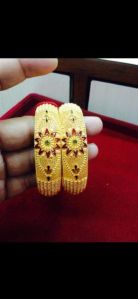 Meenakari Gold Bangles