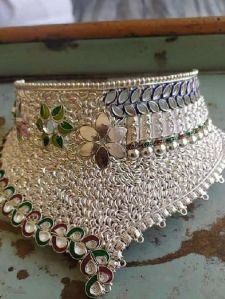 Traditional Silver Necklace Set