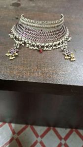 Oxidised Silver Necklace Set