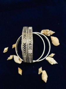 Designer Silver Bangles
