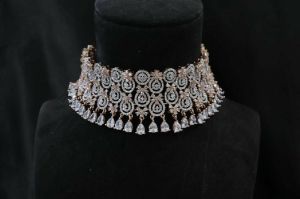 AD Silver Necklace Set