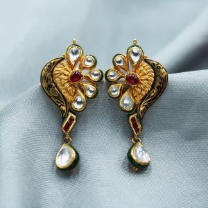 Jadau Gold Earrings