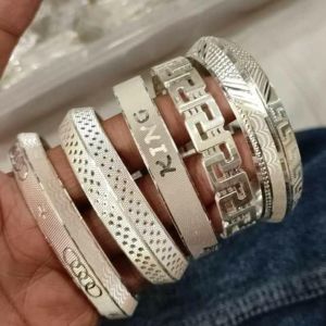 Mens Silver Bangles