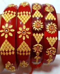 Sankha Pola Gold Bangles