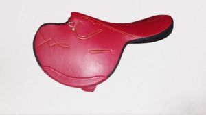 Leather Horse Synthetic Red Racing & Polo Saddle