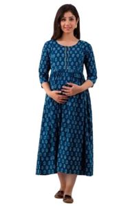 Classic Indigo Maternity Kurti