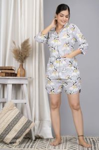 Cotton Panda Print Pajama set