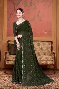 Ladies Embroidered Bollywood Saree