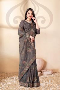 Ladies Banarasi Cotton Silk Sarees