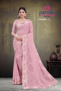 Ladies Chiffon Pure Silk Sarees