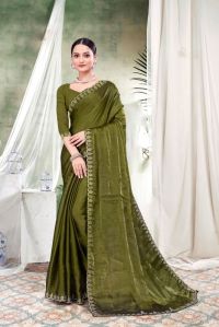 Ladies Party Wear Chiffon Saree