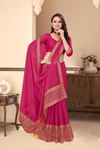 Ladies Georgette Embroidered Saree