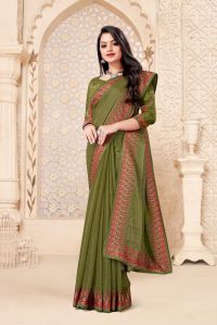 Ladies New Design Shimmer Sarees