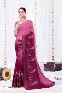 Ladies Modern Shimmer Saree