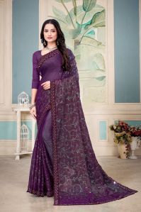 Ladies New Fashion Shimmer Saree