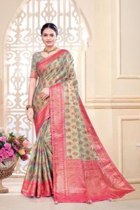 Women Viscose Silk Saree